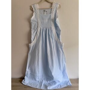 The 1 For U Victorian Light Blue Lace Embroidered Nightgown Sz M NWT